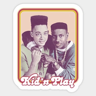 Kid 'n Play \.\.\. 90s Retro Fan Design Sticker